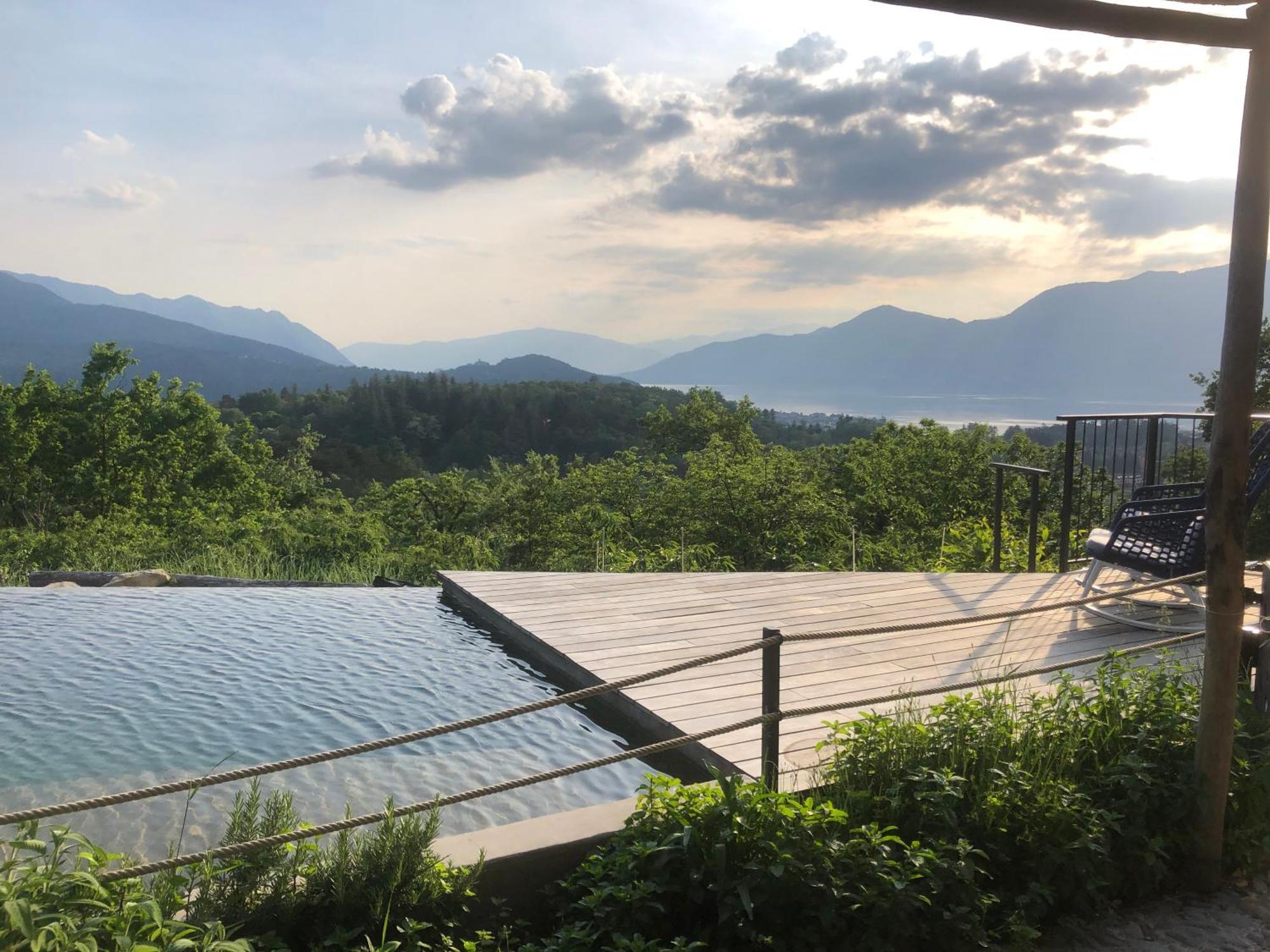 Agriturismo Voeuja Lago Maggiore Luino Kültér fotó